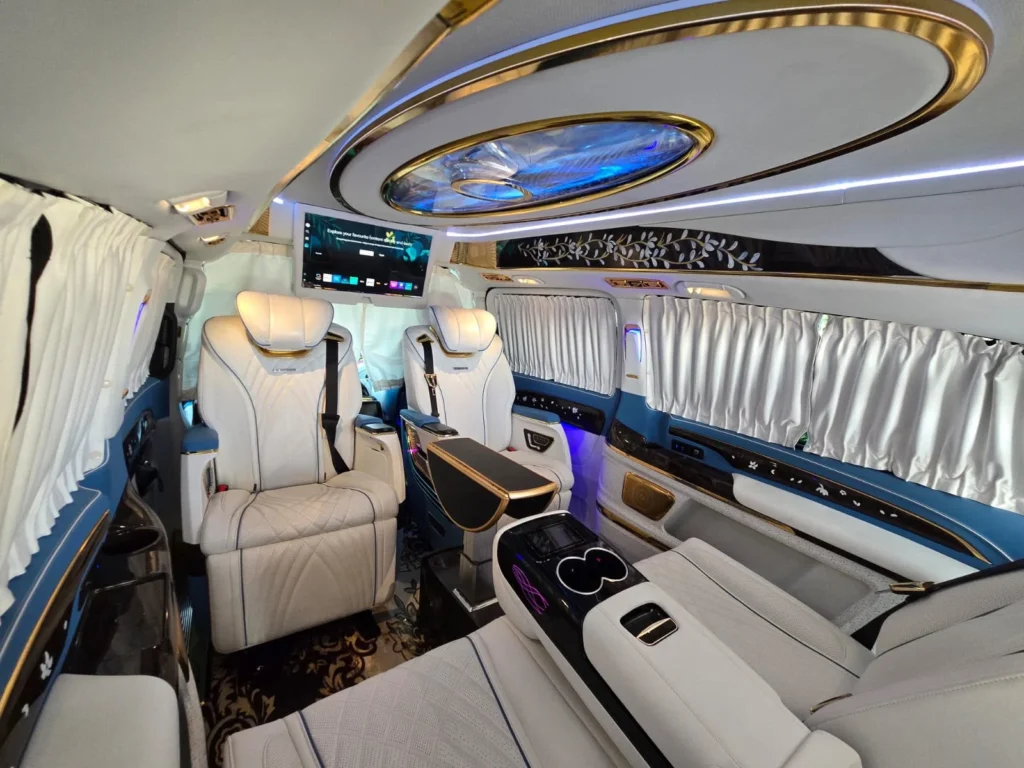 VIP interieur met verlichte sterrenhemel
