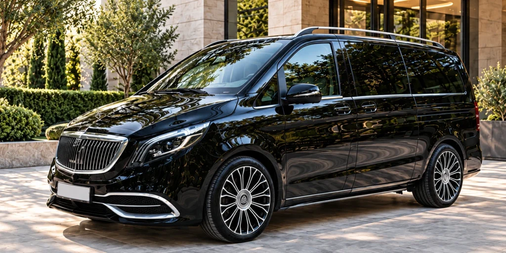 Maybach VIP bus met chauffeur voor bijzondere gelegenheden